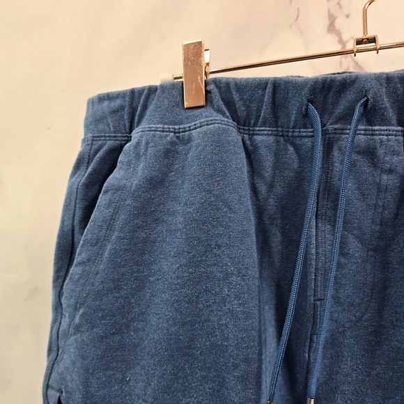 Mac Weldon Shorts Mens Medium Blue 9 Inch Sweat Lounge Drawstring Pull On - Picture 2 of 10